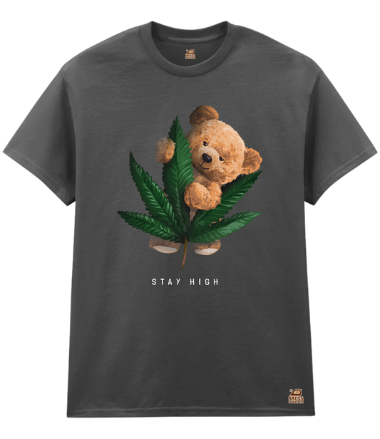 Teddy Bear Stay High Graphic T-Shirt